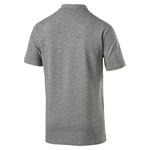 PUMA Herren ESS Pique Polo T-Shirt, Medium Gray Heather, M