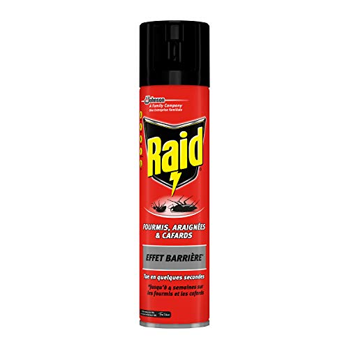 Raid hormigas aerosol), arañas & cucarachas – efecto – Barrera, 400 ml – juego de 4