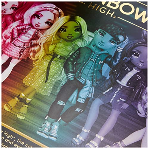 Rainbow High Muñecas de Moda Coleccionables - Ropa de Diseñador, Accesorios y Soporte - 2 Atuendos para Combinar - Juguetes para Niñas de 6 a 12 Años - Bella Parker, Rosa - Rainbow High Serie 2