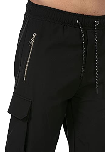 Redbridge Pantalón Chandal para Hombre Joggers Sweat-Pants Cargo Negro M