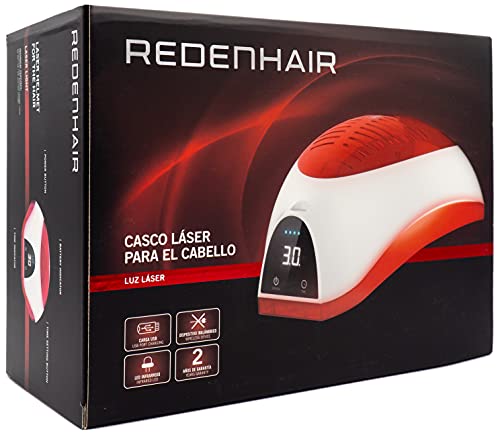 Redenhair – Casco Laser para regeneración capilar – Estimula el crecimiento del pelo – Aprobado por la Comisión Europea – Tratamiento laser para el cabello – Frena la calvicie y regenera el cabello