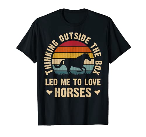 Regalos de caballo para los amantes del caballo tema vintage divertido lindo Camiseta