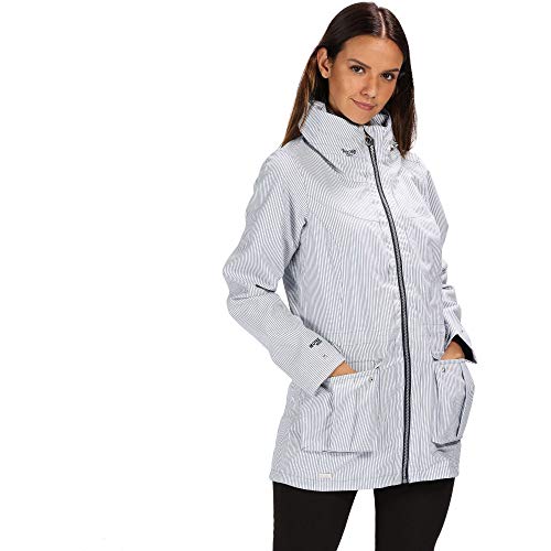 Regatta Nakotah Cazadora Impermeable, Mujer, Ticking Stripe, FR : 4XL (Taille Fabricant : Taille 24)
