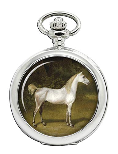 Reloj de bolsillo, diseño de caballo árabe de Agasse