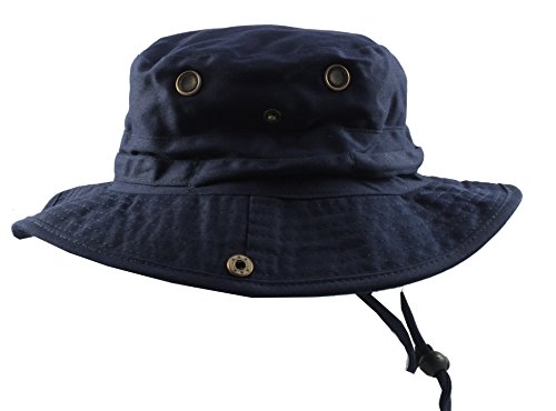 Revive Online - Sombrero de pesca transpirable para hombre, diseño de arbusto, con cuerda de dibujo y lados sujetables