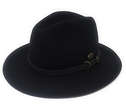 Revive Online - Sombrero de Vestir - para Hombre Negro Negro Medium