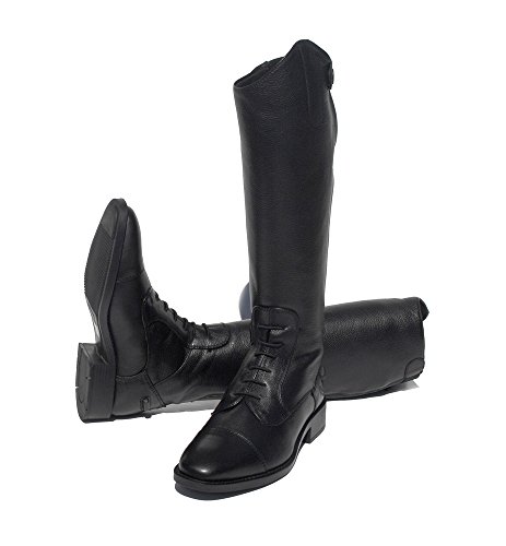 Rhinegold Childs Luxus Long Leather Riding Boot-4-black, Botas de equitación largas de Cuero de niños, Black, 4 (EU37)