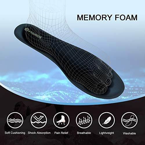 riemot Plantillas Memory Foam para Hombre, Armada EU 43