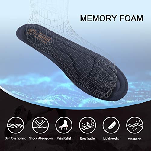 Riemot Plantillas Memory Foam para Mujer Hombre, Armada, Azul EU 40