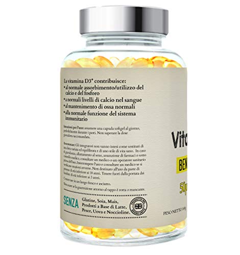 Rite-Flex, Suplemento de Vitamina D3 2000 UI (365 Cápsulas Softgel)
