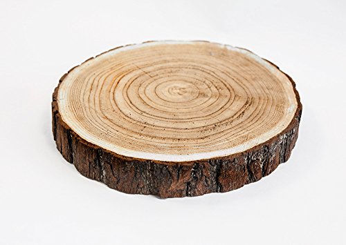 Rodaja de madera rústica para decoración de centro de mesa