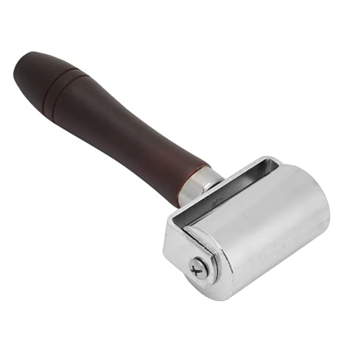 Rollo de Metal de Rodillo de Pegamento de Cuero, Herramienta de Rodillo de Cuero Profesional Antideslizante para Tienda de Cuero para Artesanía en Cuero(60 mm)