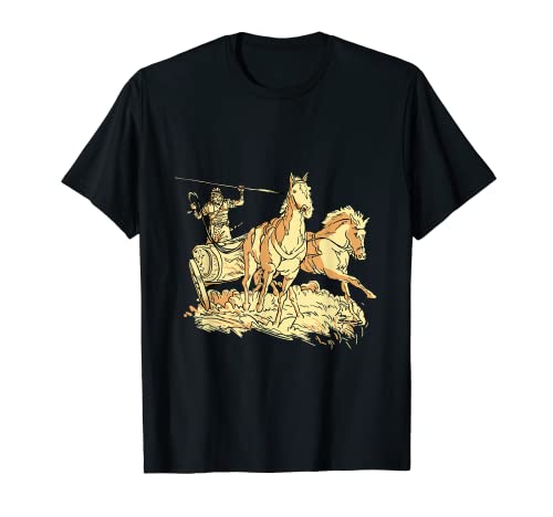 Romano, soldado romano, legionario con carro y caballo Camiseta