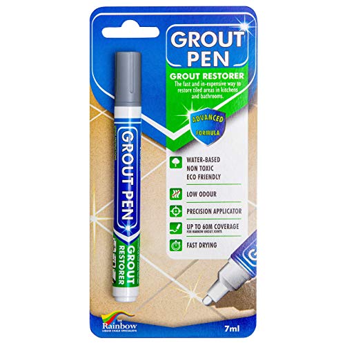 Rotulador de lechada Grout Pen, para restablecer la lechada en baños y cocinas, color gris