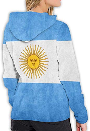 RROOT - Sudadera con capucha para niñas y mujeres Bandera de Argentina XL