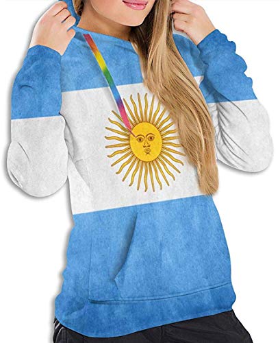 RROOT - Sudadera con capucha para niñas y mujeres Bandera de Argentina XL