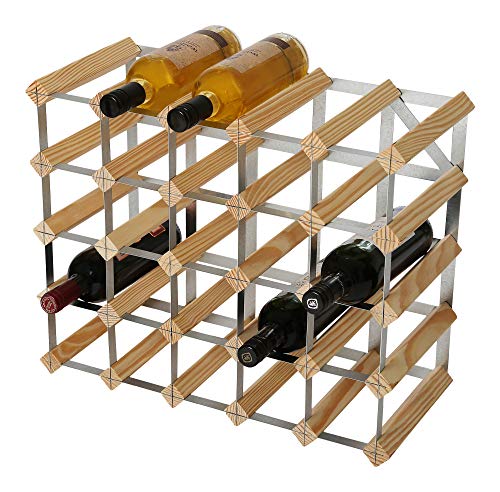 RTA 25 Botellas de Vino Tradicional - Kit de Madera de Pino Natural (FSC), 52.3 x 42.6 x 23.3
