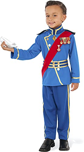 Rubies - Disfraz de Principe Real para niño, azul, Talla 7-8 años (Rubies 630964-L)