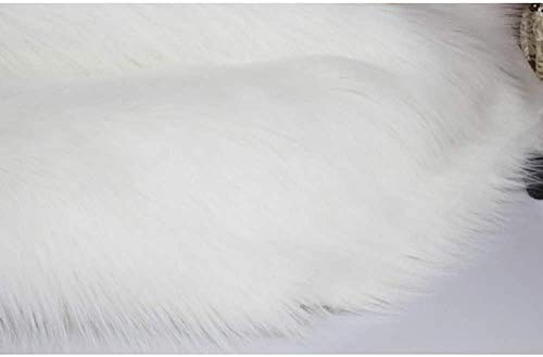 RUIXFEC Manta de Pelo Largo para Silla, cojín Blanco, Manta Decorativa, Ligera, de Pelo Largo, Peludo, para decoración de sofá Cama, White1, 150 * 160cm