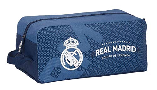 safta 812124440 Bolso Zapatillas zapatillero Real Madrid CF, Azul