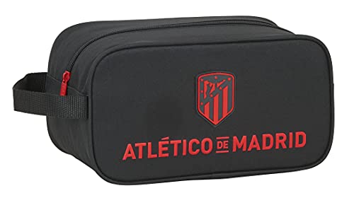 Safta Zapatillero Mediano de Atlético de Madrid Corporativa, 290x140x150 mm, Negro