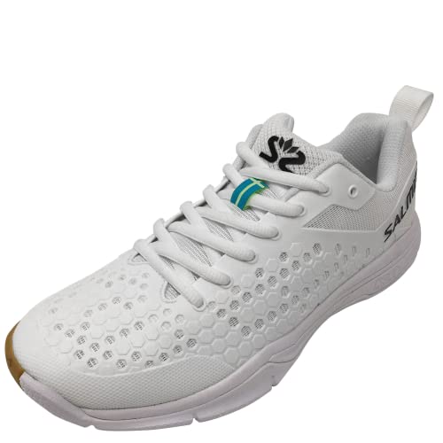 Salming Indoor Shoe Men White, Eagle-Zapatos de Interior para Hombre, Color Blanco, 9 UK