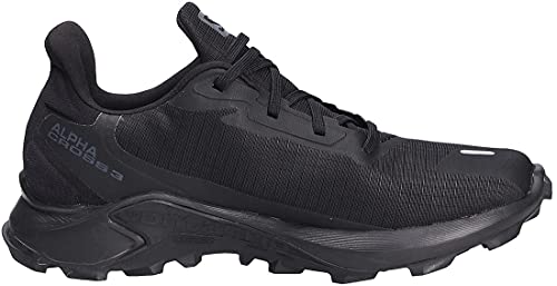 Salomon Alphacross 3 Gore-Tex (impermeable) Hombre Zapatos de trail running, Negro (Black/Black/Black), 48 EU