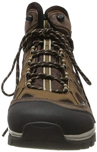 Salomon Authentic Gore-Tex (impermeable) Hombre Zapatos de trekking, Marrón (Black Coffee/Chocolate Brown/Vintage Kaki), 40 EU