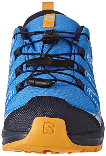 Salomon XA Pro V8 Climasalomon Waterproof (impermeable) unisex-niños Zapatos de trail running, Azul (Palace Blue/Navy Blazer/Butterscotch), 38 EU