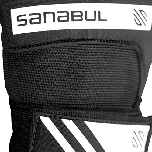 Sanabul Nuevo Gel Envolturas Rápidas para Manos Boxeo Kickboxing MMA Muay Thai (Negro/Blanco, S/M)