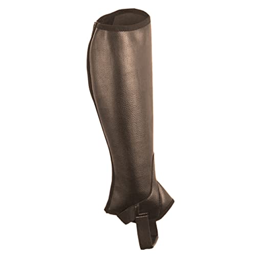 Saxon Botas de Mujer Equileather Tipo zahones, Talla XS, Color Negro, Mujer, 514357, marrón, Medium