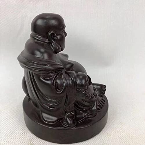 SBQ Adornos Buda riendo Sentado Figuras coleccionables Buena Suerte Felicidad Figuras coleccionables Decoración