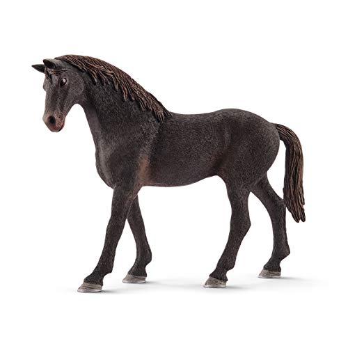 Schleich-13856 Figura de Caballo Semental, Pura Sangre inglés, Colección Horse Club, Color marrón, 13 cm (13856)
