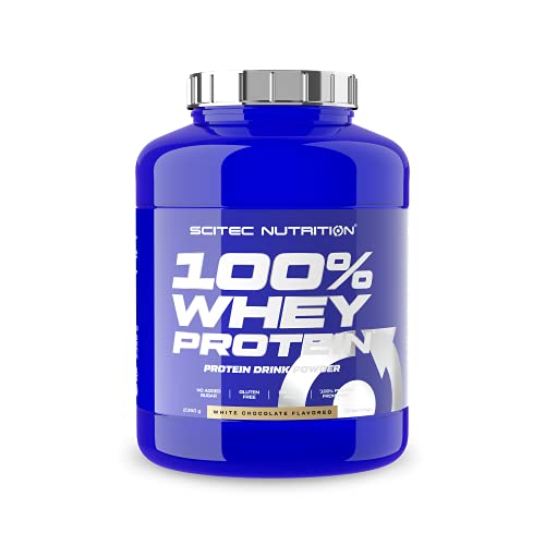 Scitec Nutrition 100% Whey Protein con aminoácidos adicionales, 2.35 kg, Chocolate Blanco