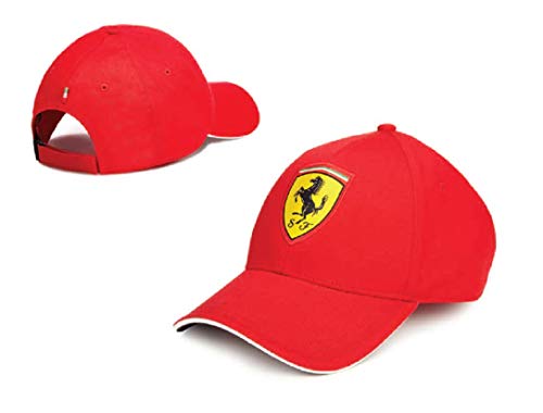 ScuderiaFerrari Ferrari - Gorra oficial para niño y hombre, adulto, gorra de la escudería del caballo rojo Capfer (TG.52-54 cm)