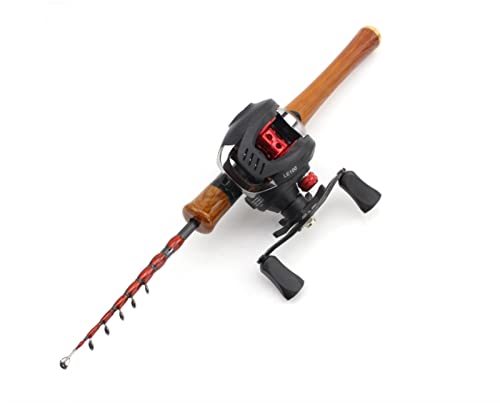 SHANDZ Ultra Short UL Sintonización Super Soft Shrinkage Road YA Costillas Arma Gotitas de Agua Rueda Juego Caballos Volando Varilla de Pesca (Color : Left Hand Wheel, Size : 1.68m)