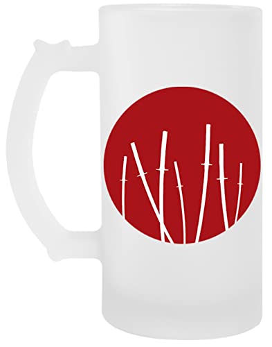 Siete Samurai Transparente Cerveza Taza Transparent Beer Mug