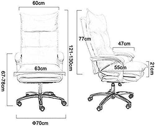 Silla de Oficina Silla de salón de Oficina, Silla giratoria de Oficina, Sala de salón Silla en Vivo Asiento de Anclaje para Mujer Silla de computadora Silla Perezosa Sillón