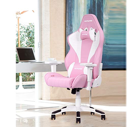 Sillas de oficina Silla De Juego Rosa Silla De Estudiante Linda Chica Estudiante Silla Viva De Ancla Profesional Silla De Computadora Roja De Internet Vibrato (Color : Pink, Size : 67 * 125cm)