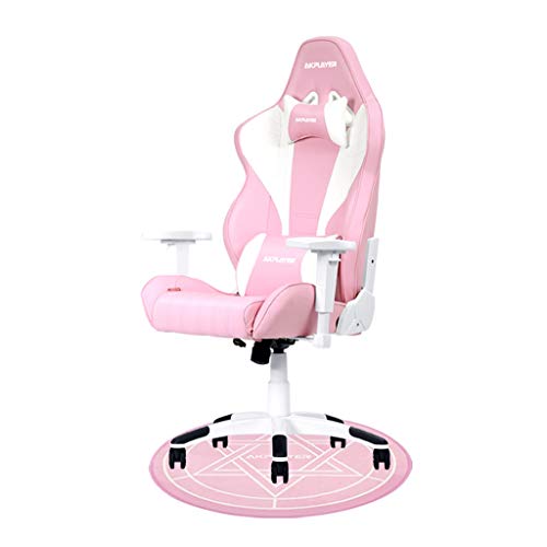 Sillas de oficina Silla De Juego Rosa Silla De Estudiante Linda Chica Estudiante Silla Viva De Ancla Profesional Silla De Computadora Roja De Internet Vibrato (Color : Pink, Size : 67 * 125cm)