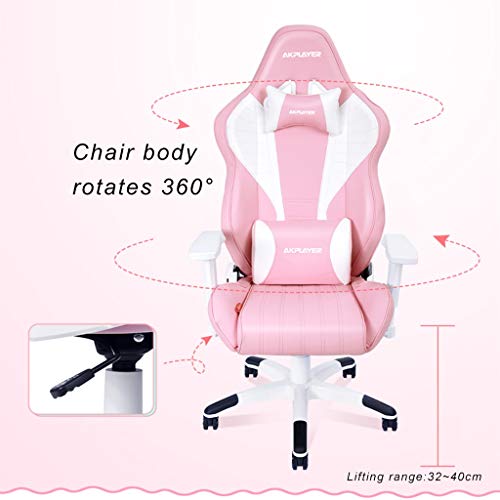 Sillas de oficina Silla De Juego Rosa Silla De Estudiante Linda Chica Estudiante Silla Viva De Ancla Profesional Silla De Computadora Roja De Internet Vibrato (Color : Pink, Size : 67 * 125cm)