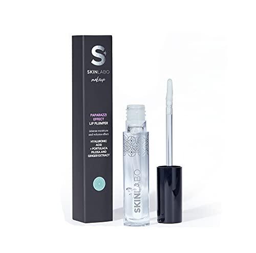 SkinLabo - Paparazzi Effect Lip Plumper. Brillo de labios con efecto de volumen inmediato y sostenible, con ácido hialurónico 4 ml