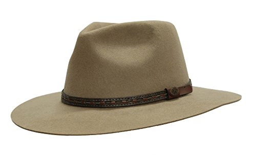 Sombrero de piel australiana, estable y endurecido, un verdadero Outbacker gris XXL
