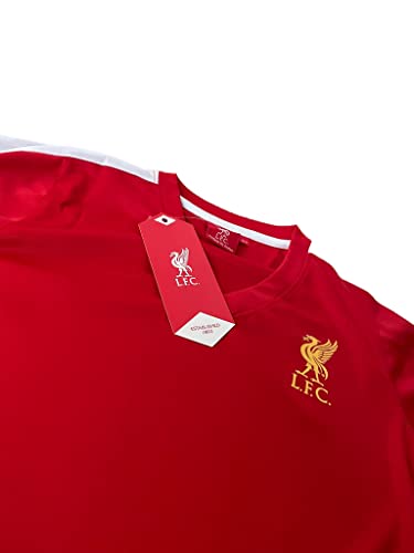 source lab ltd Camiseta de fútbol Mohamed Salah. Camiseta roja número 11. Primera camisa. Réplica oficial autorizada. Tallas de adulto y niño.