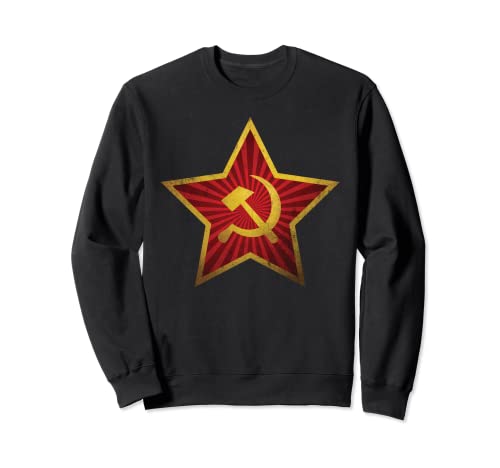 Soviética CCCP - Emblema de martillo de hoz con estrella roja Sudadera