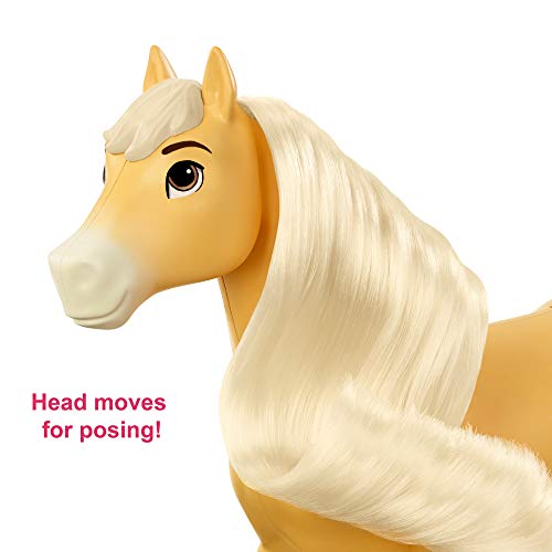 Spirit Pru con Chica Linda Muñeca articulada con caballo de juguete con crin y cabeza articulada (Mattel GXF22)