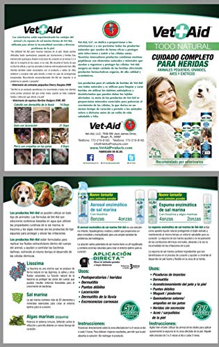 Spray cicatrizante y desinfectante para curación de heridas en perros, gatos y todo tipo de animales. Vet-Aid Spray 240 ml