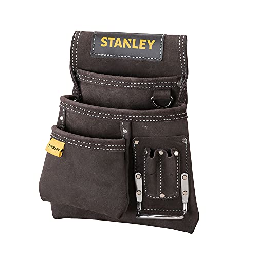 STANLEY STST1-80114 - Bolsa para clavos con soporte para martillo, amarillo / marrón