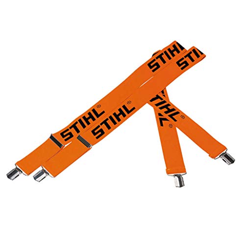 Stihl - Tirantes para pantalones con enganches metálicos (110 cm), color naranja
