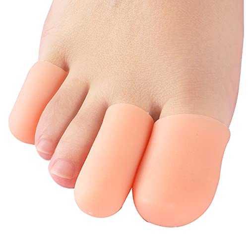 Sumiwish Protectores para dedos de los pies, 16 unidades de tapones de gel para los dedos, protectores de silicona para evitar ampollas, callos y maíz, alivia el dolor de uñas encarnadas